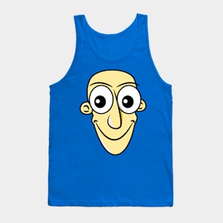 Grinning Funny Face Cartoon Emoji Tank Top